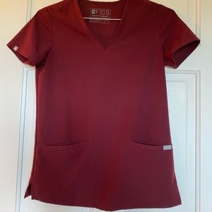 BURGUNDY Figs XXS Casma top
